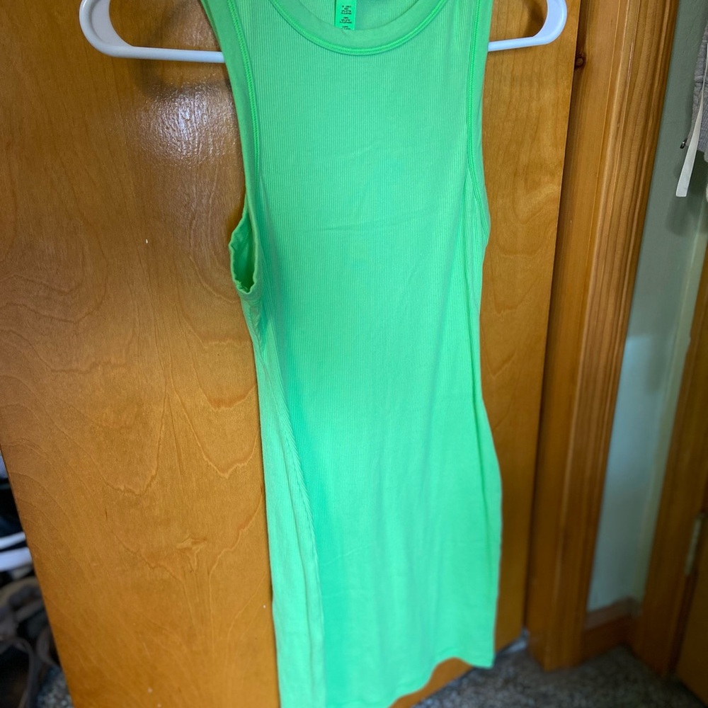 SKIMS Bright Green dress